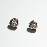 Brinco Triangular Cravejado de Zirconias